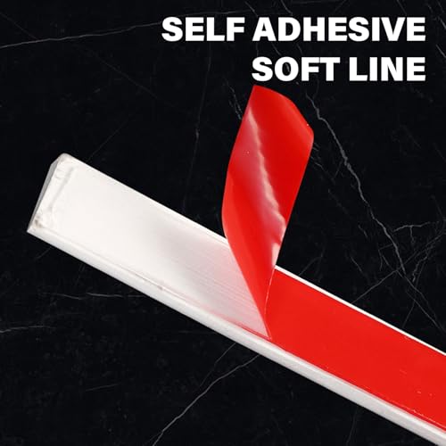 Moldura flexible de 47 cm autoadhesiva para pared y bordes de armarios 8