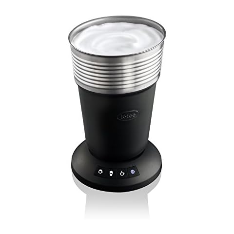 K-Fee® Lattaero Milk Frother, Hot or Cold Milk Froth, Stainless Steel, Easy to Clean Cover