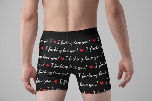 Mens Lipstick Kisses All Over Boxer Briefs Valentines Day Underwear3