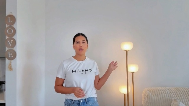 Image of Gold Floor Lamp with Table, Modern Dimmable Floor Lamps with Pumpkin Lampshade, 3000K Soft Warm White Bulbs Included, 3-Light Tall Standing Lamp with 5Lbs Heavy Base for Living Room /Bedroom