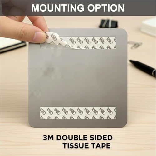 Image of Premium Brushed Silver Under Surveillance Of CCTV Acrylic Sign Board Self adhesive Sign 5.5 inch by 9 inch, Mall Business Stores Cafe Shop corporate Hospital Hotel School Office