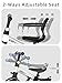 XJD Toddler Bike, 6 in 1 Folding Toddler Tricycle for 1-4 Year Old with Parental Control Handle, Balance Bike with Removable Pedal, Backrest, Adjustable Seat and Handle, First Birthday Gifts (White)