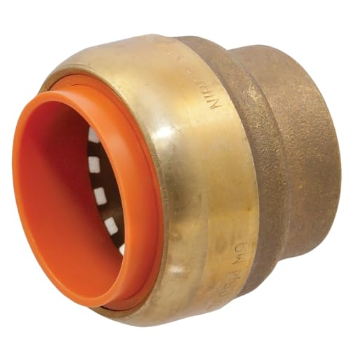 Image of NIBCO Fig No P717-LF, 1 /2 in. LF Brass LF Push-to-Connect Cap