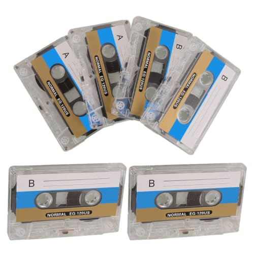 Cintas de casete de audio vírgenes ibasenice de 30 minutos estilo retro con estuche 6 uds