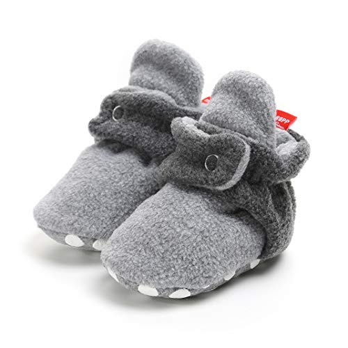 Image of Baby Boys Girls Soft Plush Slippers Cartoon Toddler Infant Warm Winter House Shoes