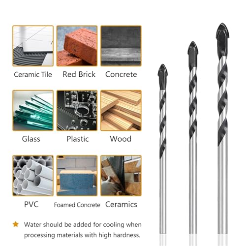 Broca diamantada triangular de 3 mm para vidrio y cerámica miniatura 3