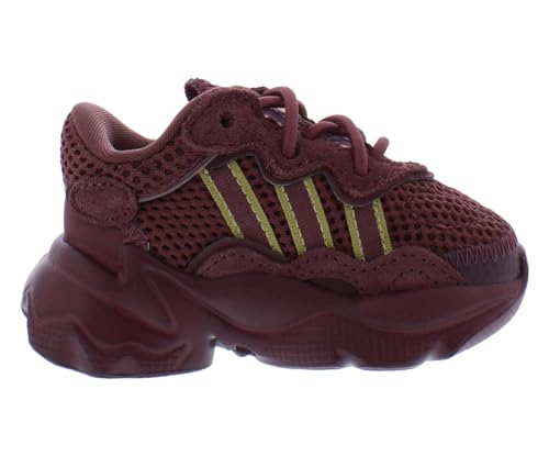 adidas Ozweego EL Infant/Toddler Shoes Size 4, Color: Quicri/Gold Metallic/Quicri3