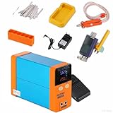 【Contenu de l'emballage】 : La soudeuse par points sans fil est fournie avec une tête de soudage fixe, une broche de soudage, une pédale, un porte-batterie, un socle de soudage et 50 rondelles nickelées. Un jeu de pointes de soudage de rechange, remplaçables et réutilisables, est également inclus.