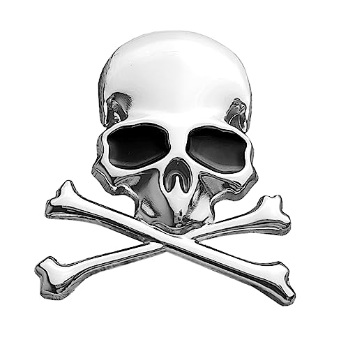 Emblema de esqueleto OnlyYou.X de metal cromado universal para coche y camioneta