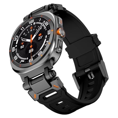 Bracelet en caoutchouc pour Samsung Galaxy Watch Ultra 47mm noir agate