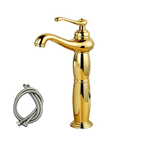 Robinet de salle de bain haut anti-éclaboussures en laiton pour mitigeur lavabo sans trace