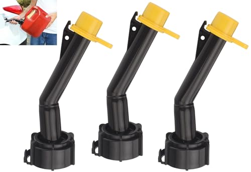 3 Pcs Fuel Gas Can Jug Spouts Nozzles & Rings & Caps...