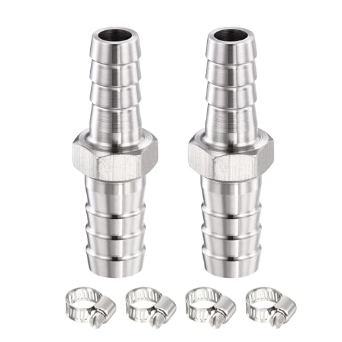METALLIXITY 2 pc adaptateur barb 1/4" x 5/16" SUS304