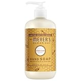 Mrs. MEYER'S CLEAN DAY Liquid Hand Soap, Cruelty Free, Hand Wash Formula Made with Essential Oils, Honeycomb Scent, 12.5 Ounce Bottle