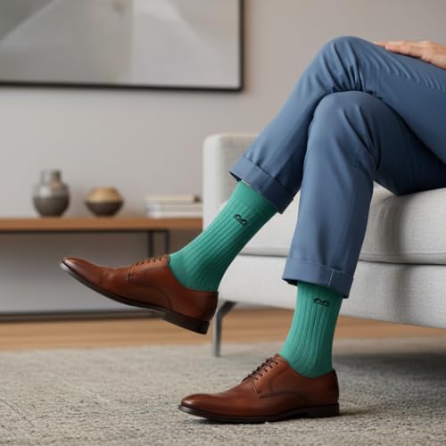 Image of The Sock Street Bamboo Crew Socks for Men Combo | Full Calf Length Premium Bamboo | Odour-Free, Breathable & Durable | Cushioned Base & Anti-bacterial | 3X Softer than Cotton Socks | Pack of 3