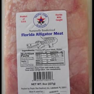 Florida Alligator Tail Meat 1 LB Wild Caught Gator