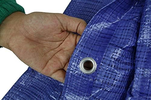2 x 3 m Blue Heavy Duty Tarpaulin Waterproof Cover Tarp Ground Camping Sheet Tent