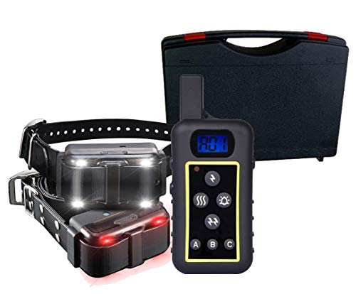 FilAnimal Trainertech DT2200 Version 2500 mètres pour 1, 2 ou 3 Chiens 100% étanches  Collier éducatif et Collier Lumineux, 5 Modes  Design Ergonomique et Professionnel