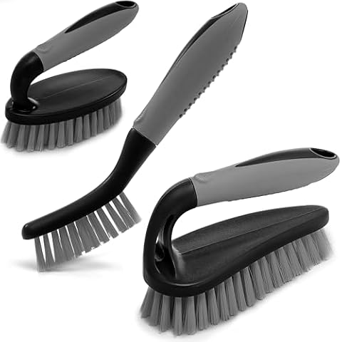 Trazon 3-Piece Scrub Brush Set Cover