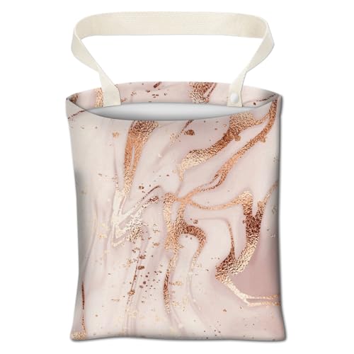 Image of Car Trash Can, Cute Car Organizer, Luxury Champagne Marble