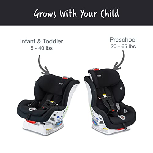 Britax Boulevard Clicktight Convertible Car Seat, Black Contour SafeWash