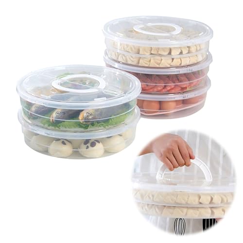 Listado de Compartimentos herméticos de esta semana. 48 Contenedor de almacenamiento redondo de 12 pulgadas, 2 compartimentos, con tapa y asas, cubierta hermética, contenedor sin BPA para pasteles y productos de pastelería