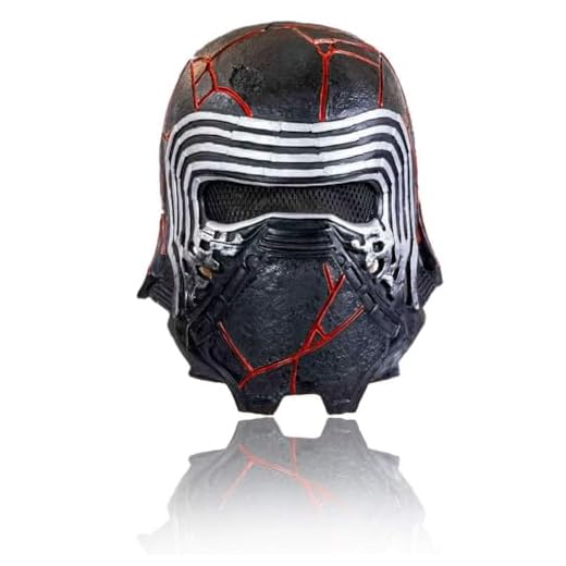 Claofoc Kylo Ren Máscara Black Series - Casco Alien Completo de Kylo Ren para Halloween y Cosplay de Death Troopers (látex)