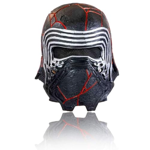 Claofoc Kylo Ren Máscara Black Series capacete alien cabeça completa Kylo Ren capacete Halloween cosplay disfarce Death Troopers capacete (látex)