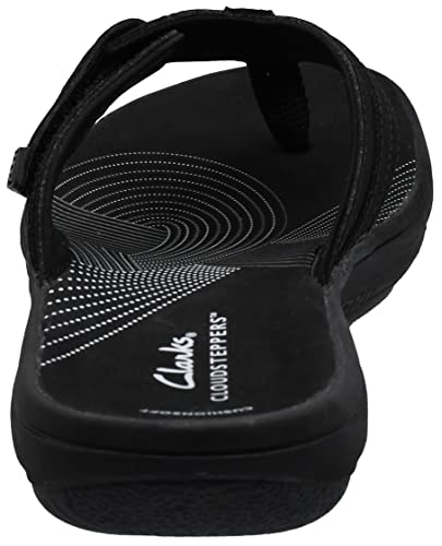 Clarks Clarks Women's Brinkley Jazz Cloudsteppers Flip-Flops, Black/Black, 7