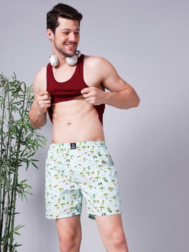 Image of Urban Scottish Ultra-Comfortable Men's Boxer Pants - 100% Cotton Material with A Stylish Print - Soft and Stretchy Elastic Waist Band - Dynamic Movement and Hardwearing Stitching - Breathable with A Gentle Snug Fit