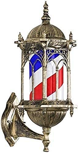 Lampe murale extérieure rétro de 50 cm avec pôle de coiffure rotatif à LED