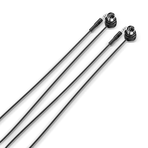 Image of CME TRS MIDI Cable 2-Pack - Straight TRS Type A (3.5mm - 1 /8 inch) to Angled 5-pin DIN, 5FT / 150CM - Perfect for Compact Spaces and patching
