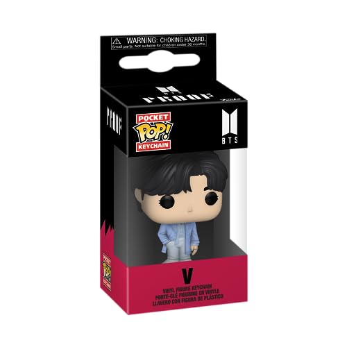 Funko Pop! Keychain: BTS - V - Mini Figura in Vinile da Collezione...