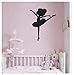Stickers DIY Ballet Sticker Gymnastique Fille Chambre Salle De Danse Papier Peint Vinyle Art Home Decor Mural 42x51cm