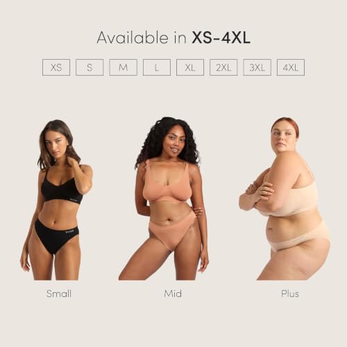 Image of Boody -Classic Bikini -Women's Underwear -Mid Rise, Moderate-Full Coverage Fit -Soft, Flat-Ribbed Waistband -Bamboo Viscose