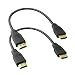 MMNNE 2Pack 8 inch HDMI Male to Male Cable,High-Speed HDMI HDTV Cable - Supports Ethernet, 3D,1.4V