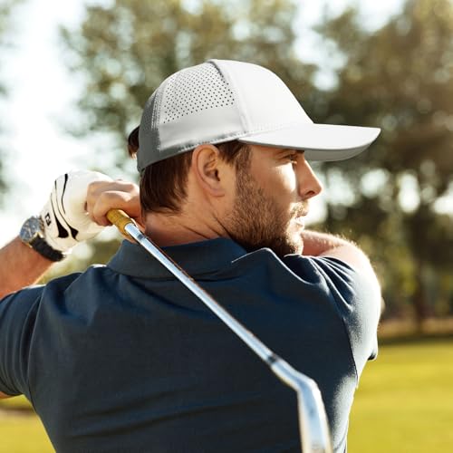 Image of CHOK.LIDS Cooling Trucker Hat Performance Cooling Mesh Back Flat Bill Hat Waterproof Dry Baseball Cap Fitted Hats for Men