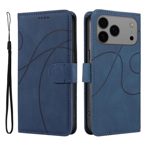 Étui iPhone 12 Pro cuir bleu magnétique idéal pour vos déplacements