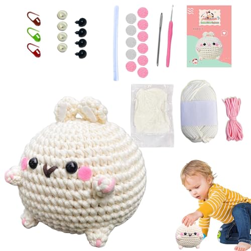 Set de Crochet Lapin - Kit de Création Amigurumi, Aiguilles et Fi...