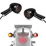 QUASCO Motorcycle Rear Turn Signal Light Smoked Bullet LED Turn Signals Integrated Brake Running Lights Compatible with Harley Davidson Sportster XL 883 1200 1992-2019