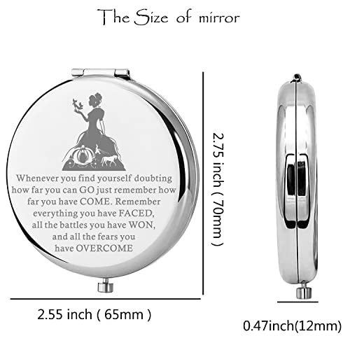 Espejo de maquillaje compacto redondo Lywjyb Birdgot miniatura 2