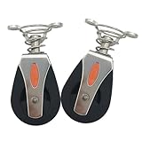 NVOQILIN 2 Stück Stahl Fitness Riemenscheibe mit 360 Grad Drehung Starke Designs Geeignet für Gym Training Boote Yachten