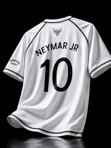 Image of Boys Football Players Jersey T-Shirt | Looper Polyester Sports Wear | Half Sleeve Round Neck Casual for Men