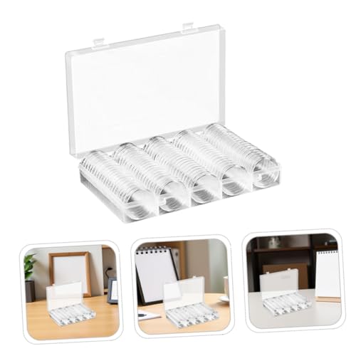 Capsules pour boîtes de rangement lot de 2 ensembles en plastique transparent robuste - 7