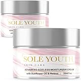 (2 Pack) Sole Soul Youth Moisturizer Skincare Cream Crema Advanced Anti Aging Solution Serum Ageless...