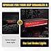 HSUTVXPRO LED 3rd Brake Light Tail High Mount Stop Lights Replacement for 2018-2024 2025 Jeep Wrangler JL 4XE Accessories, Smoked Lens Rear High Centre Third Brake Light, Black Housing