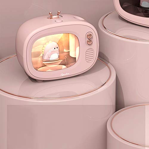 Cool Mist Animal Humidifiers, Led Nightlights, Superbcco Mini Cute Usb Humidifier, 30Db Whisper-Quiet, 400Ml, 800Mah Wireless, Usb Charging For Bedroom (Pink) #TOP1