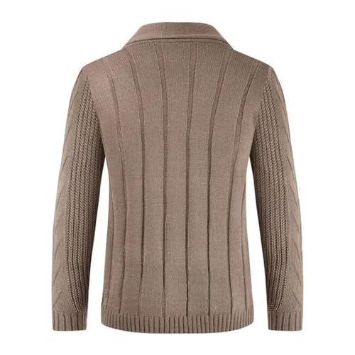 Men's Slim Fit Solid Color Single Button Casual Sweater Open Cardigan Fashionable2