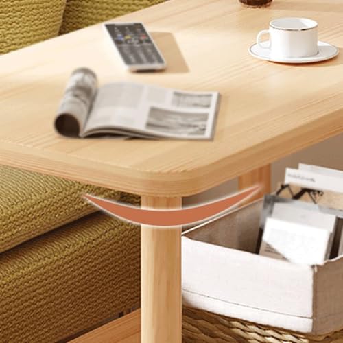 Table d'appoint de salon compacte avec étagère simple pour canapé - 6