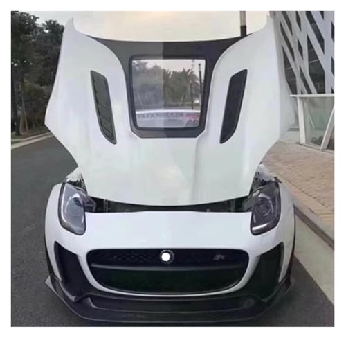 Capó para Jaguar F-TYPE para personalizar el motor frontal con carbono forjado transparente 5